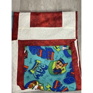 Project Linus‎ Colorful Handmade PAL Patrol Patchwork Bed Crib Quilt   43"x37"